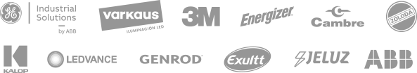 GE Industrial Solutions by ABB, Varkaus, 3M, Energizer, Cambre, Zoloda, Kalop, Ledvance, Genrod, Exultt, Jeluz y ABB